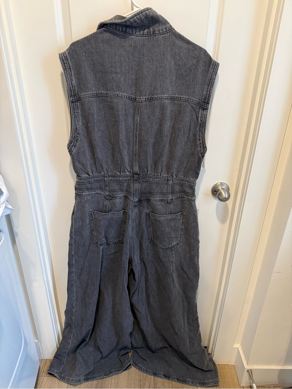 Free People We The Free CRVY Badlands Coverall Denim Jumpsuit Size 14 - Picture 4 of 4
